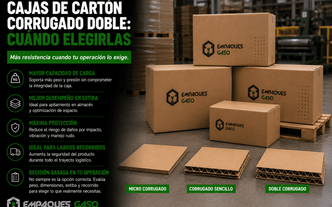 Cajas de cartón corrugado doble cuándo elegirlas