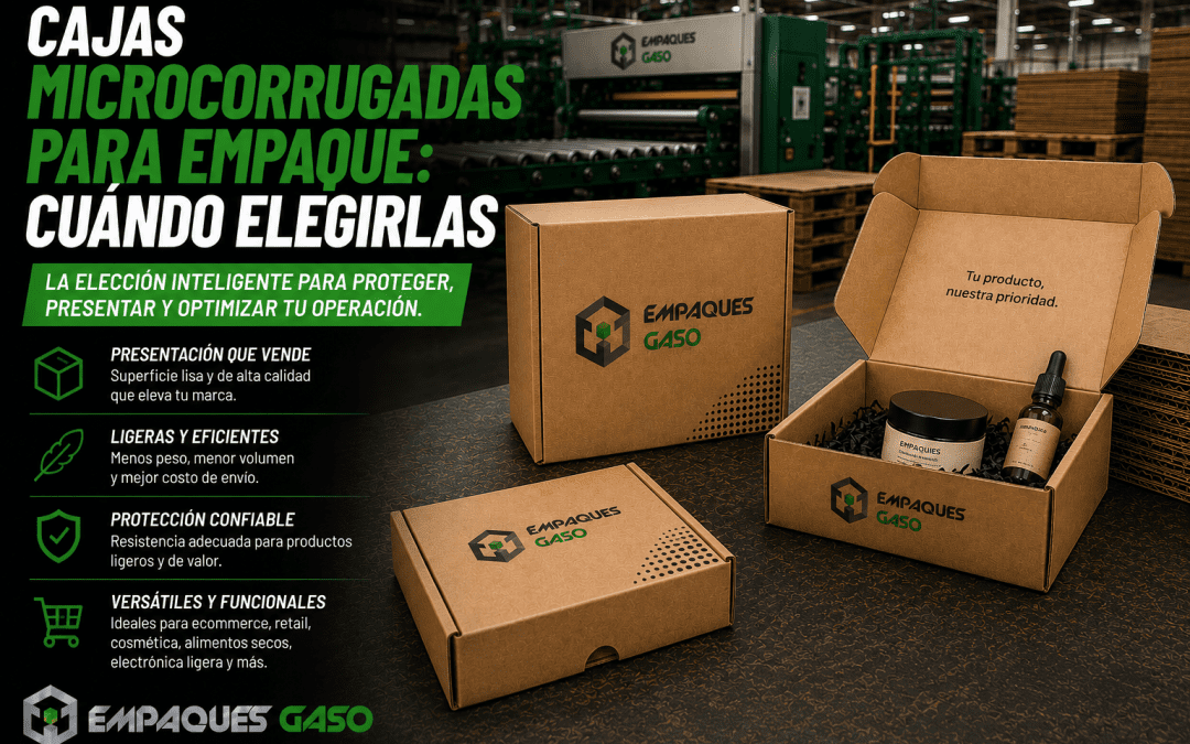 Cajas microcorrugadas para empaque cuando elegirlas