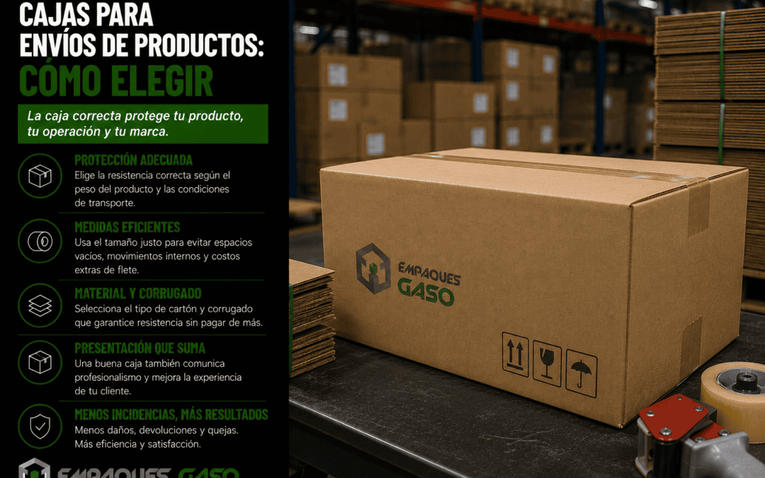 Cajas para envíos de productos cómo elegir