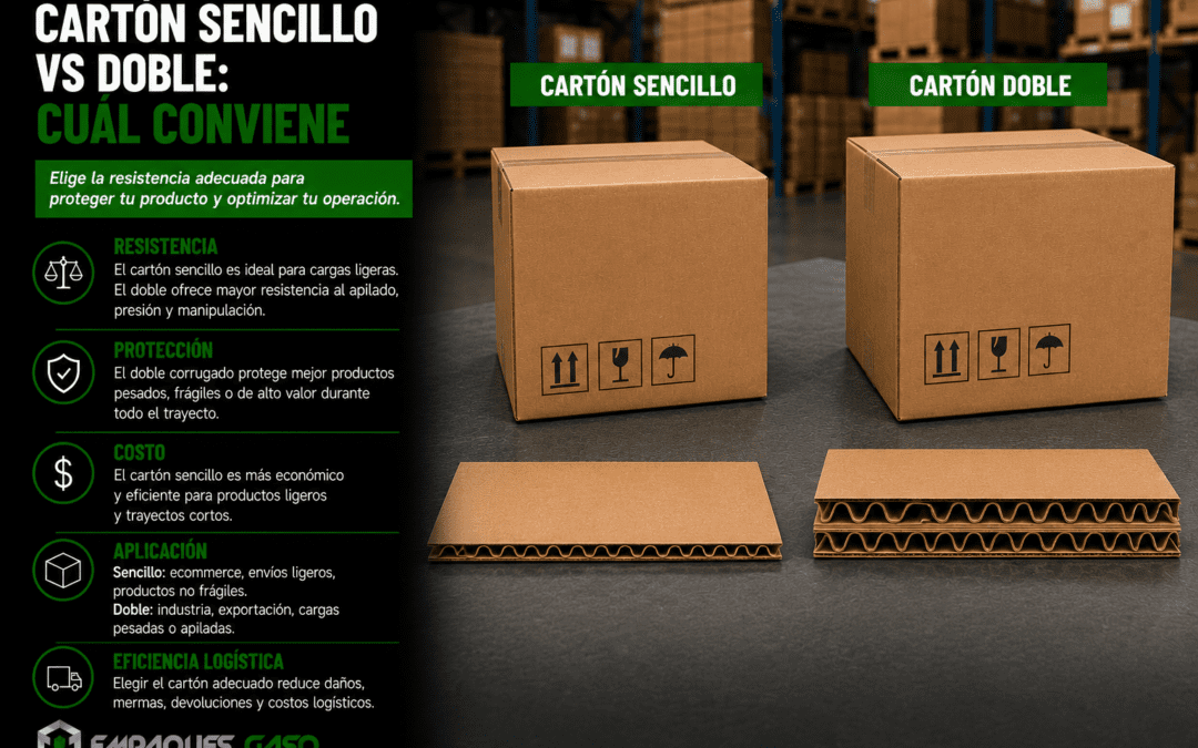 Cartón sencillo vs doble: cuál conviene