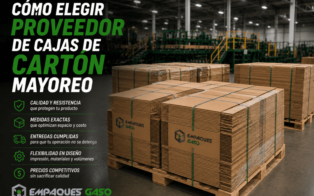 Cómo elegir proveedor de cajas de cartón mayoreo