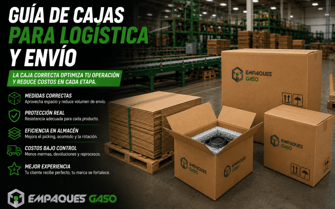 Guía de cajas para logística y envío