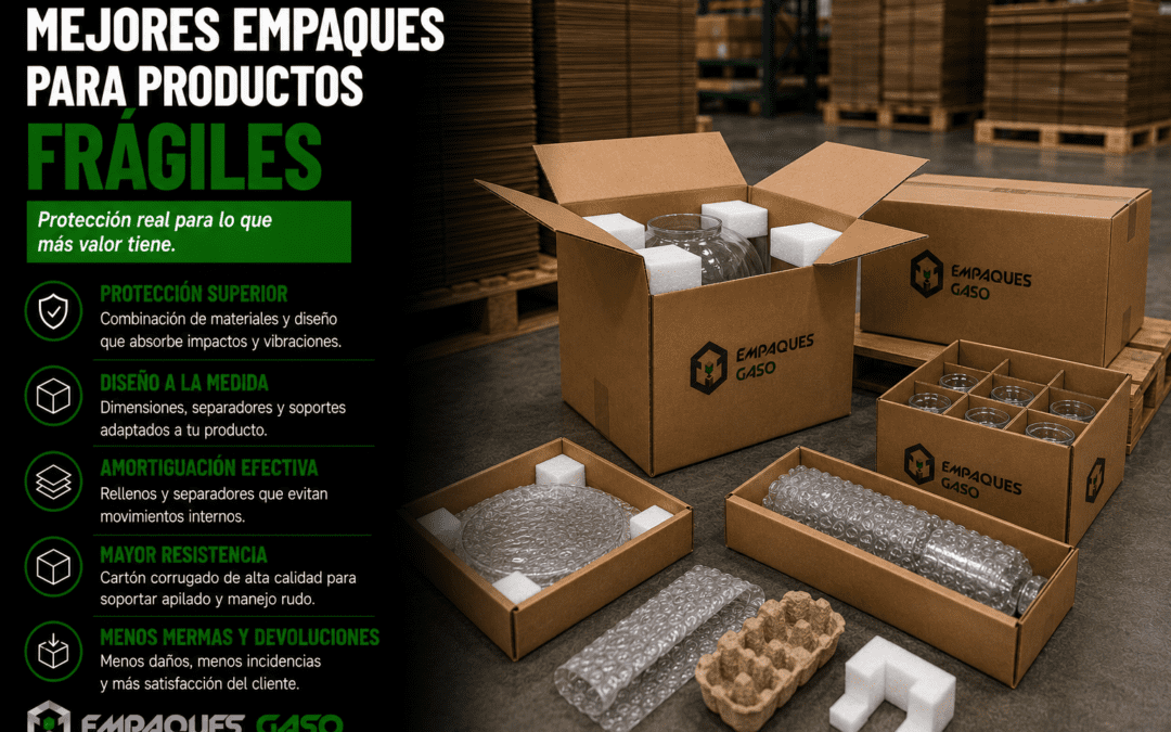 Mejores empaques para productos frágiles