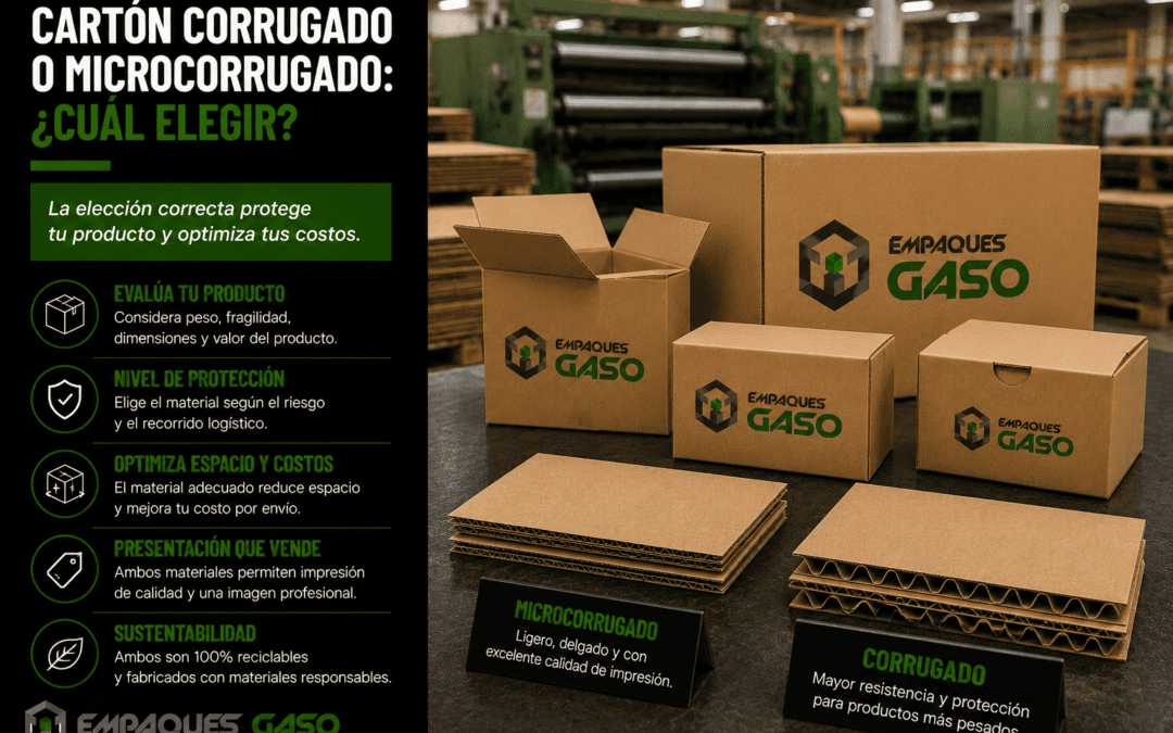 Cartón corrugado o microcorrugado cuál elegir