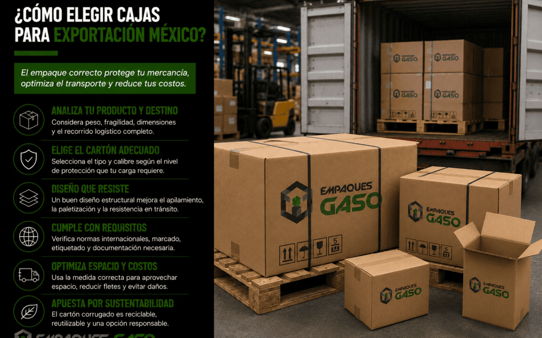 Cómo elegir cajas para exportación México