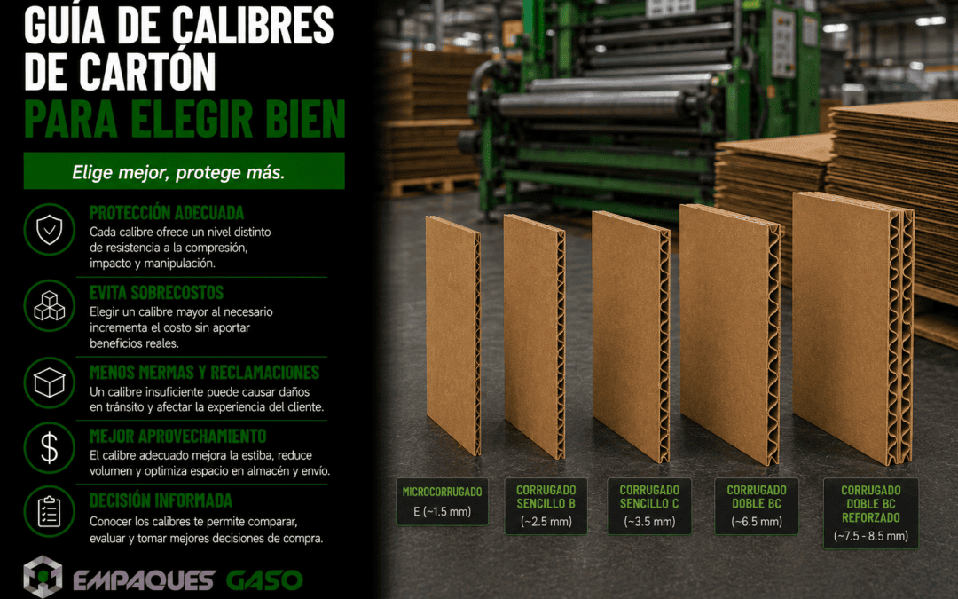 Guía de calibres de cartón para elegir bien